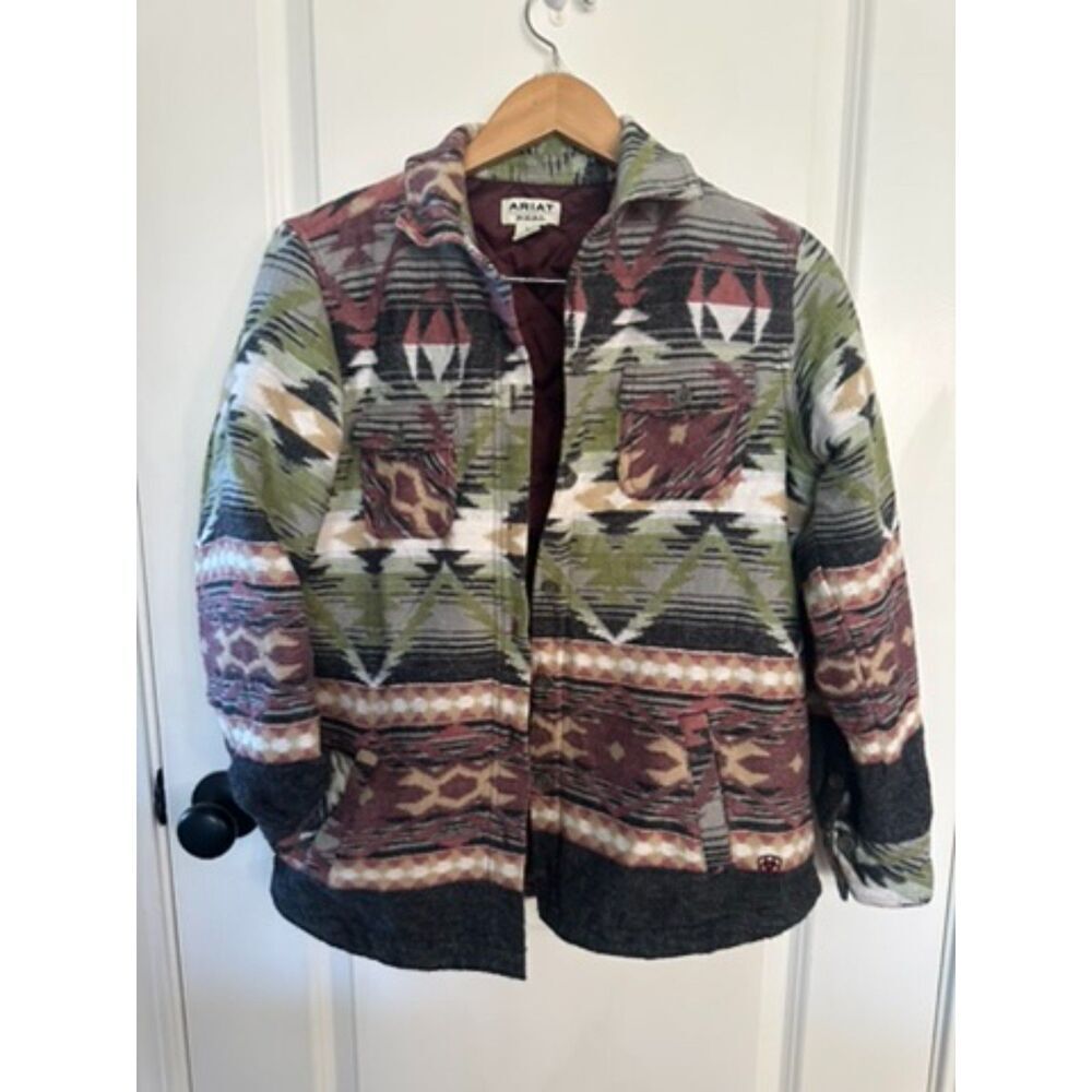 Ariat Real Aztec Southwestern Quilted Women's Jacket Size S/P